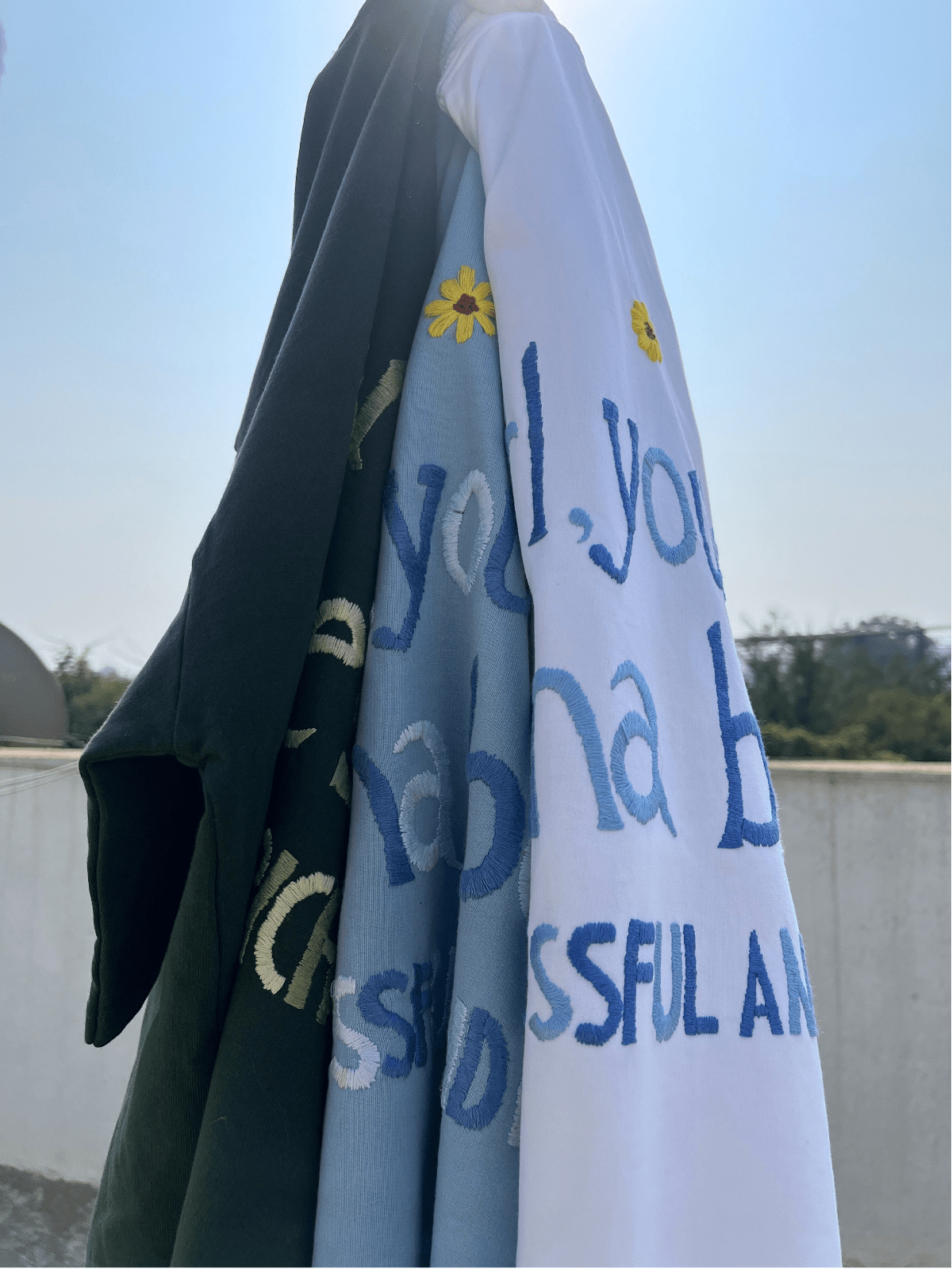 Girl, You're Gonna Be So Successful and Rich - Embroidered Oversized T-Shirt