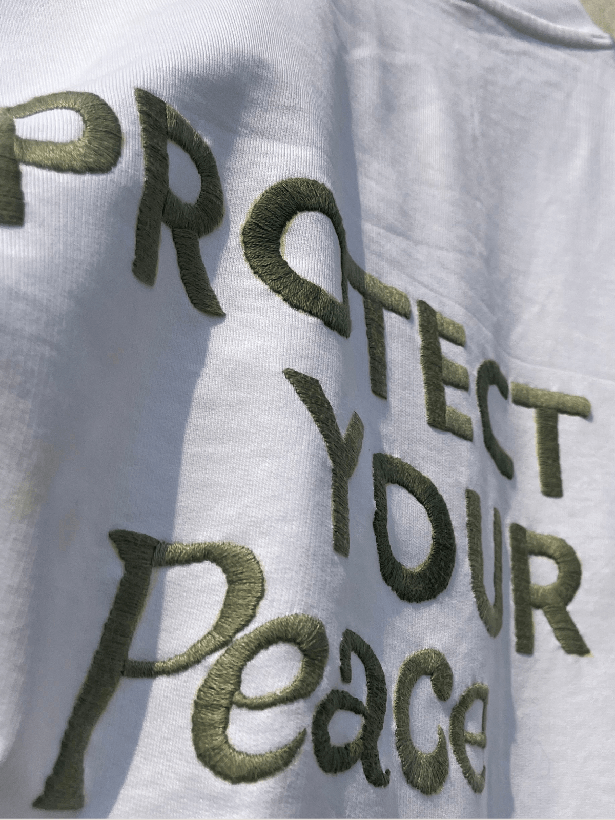 Protect your peace - Embroidered Oversized T-Shirt