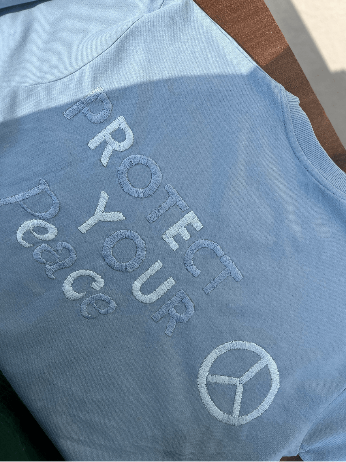 Protect your peace - Embroidered Oversized T-Shirt