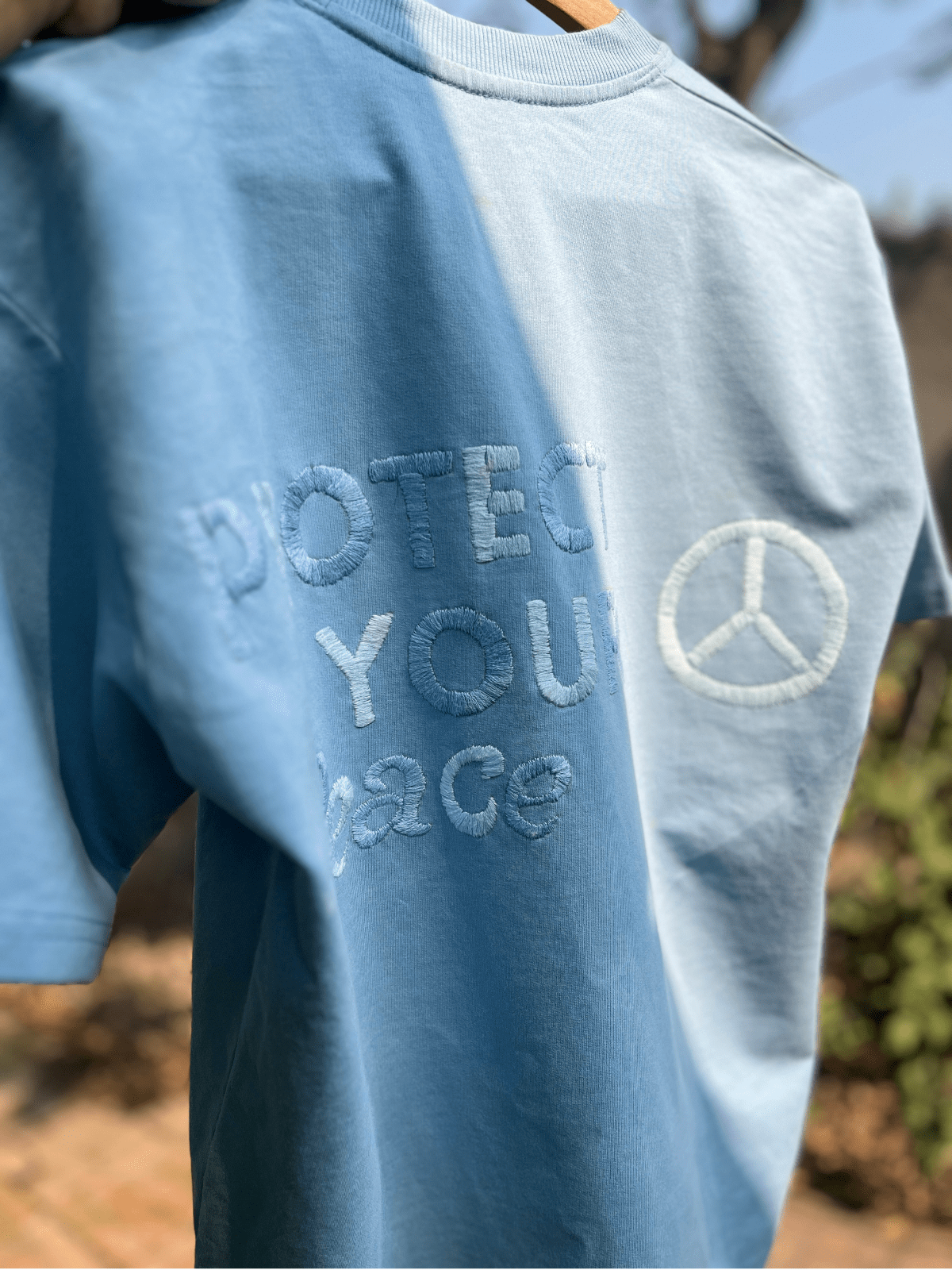 Protect your peace - Embroidered Oversized T-Shirt