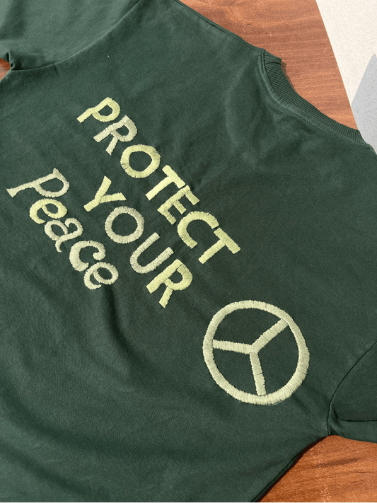 Protect your peace - Embroidered Oversized T-Shirt