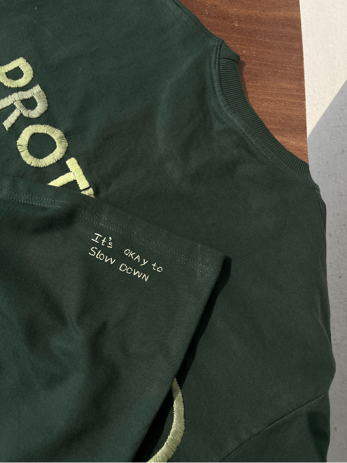 Protect your peace - Embroidered Oversized T-Shirt