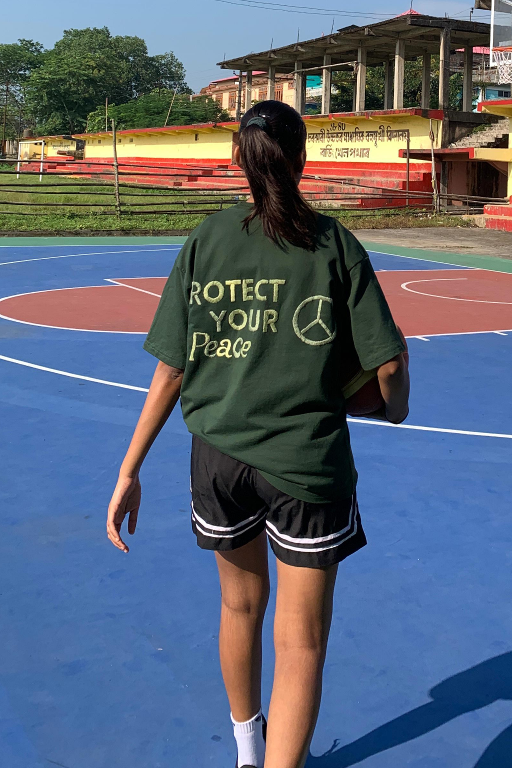 Protect your peace - Embroidered Oversized T-Shirt