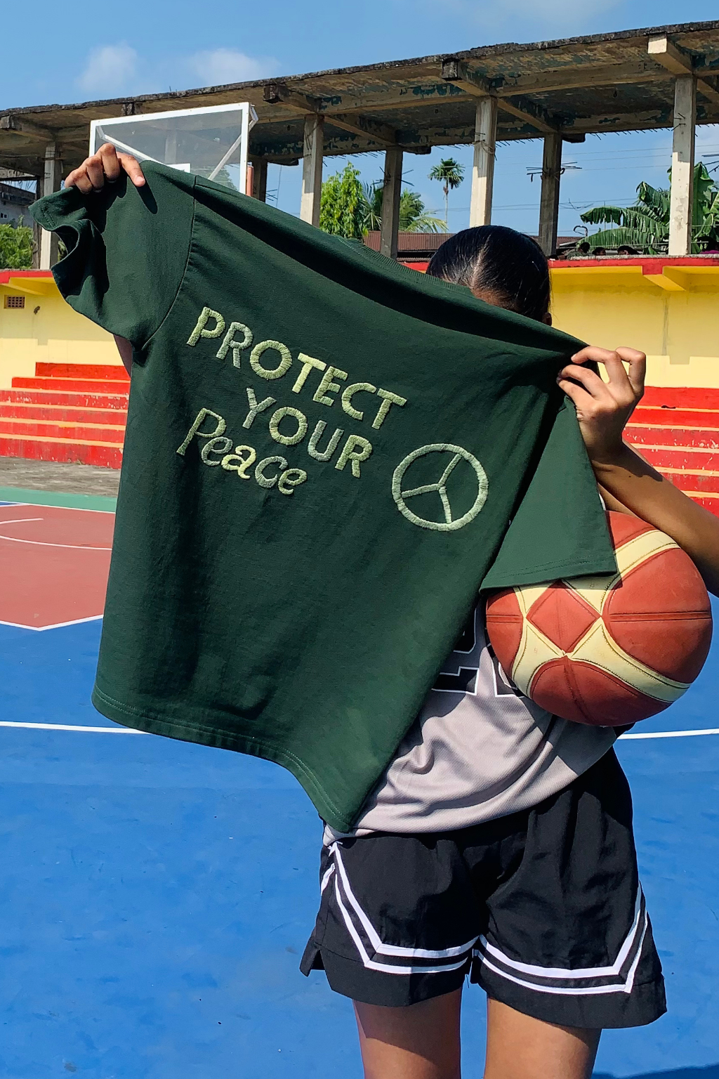 Protect your peace - Embroidered Oversized T-Shirt