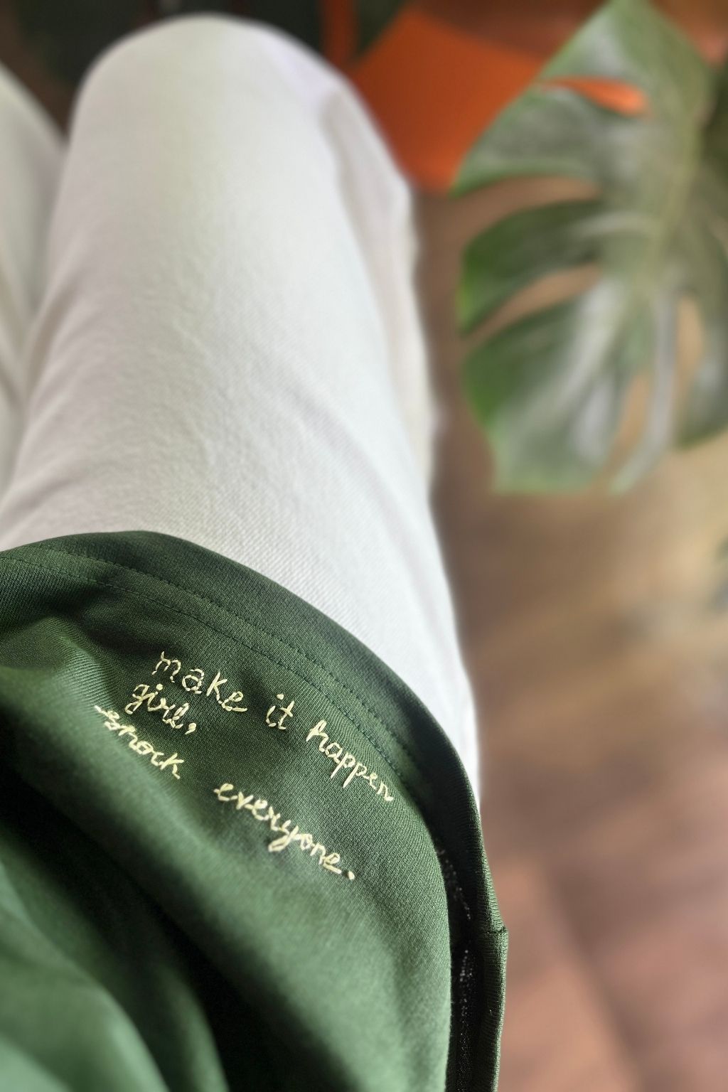 What if it all works out - Embroidered Oversized T-Shirt