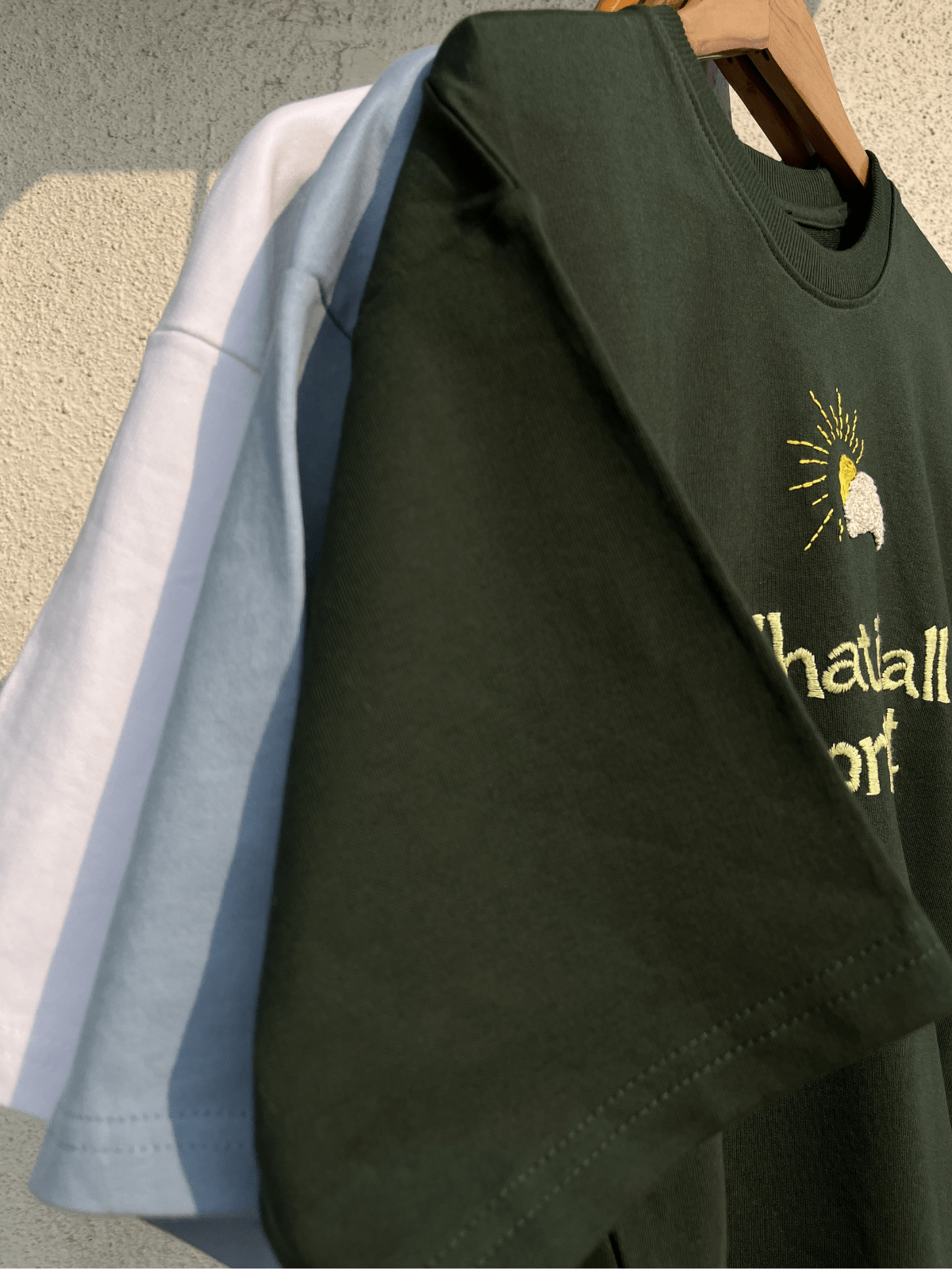 What if it all works out - Embroidered Oversized T-Shirt