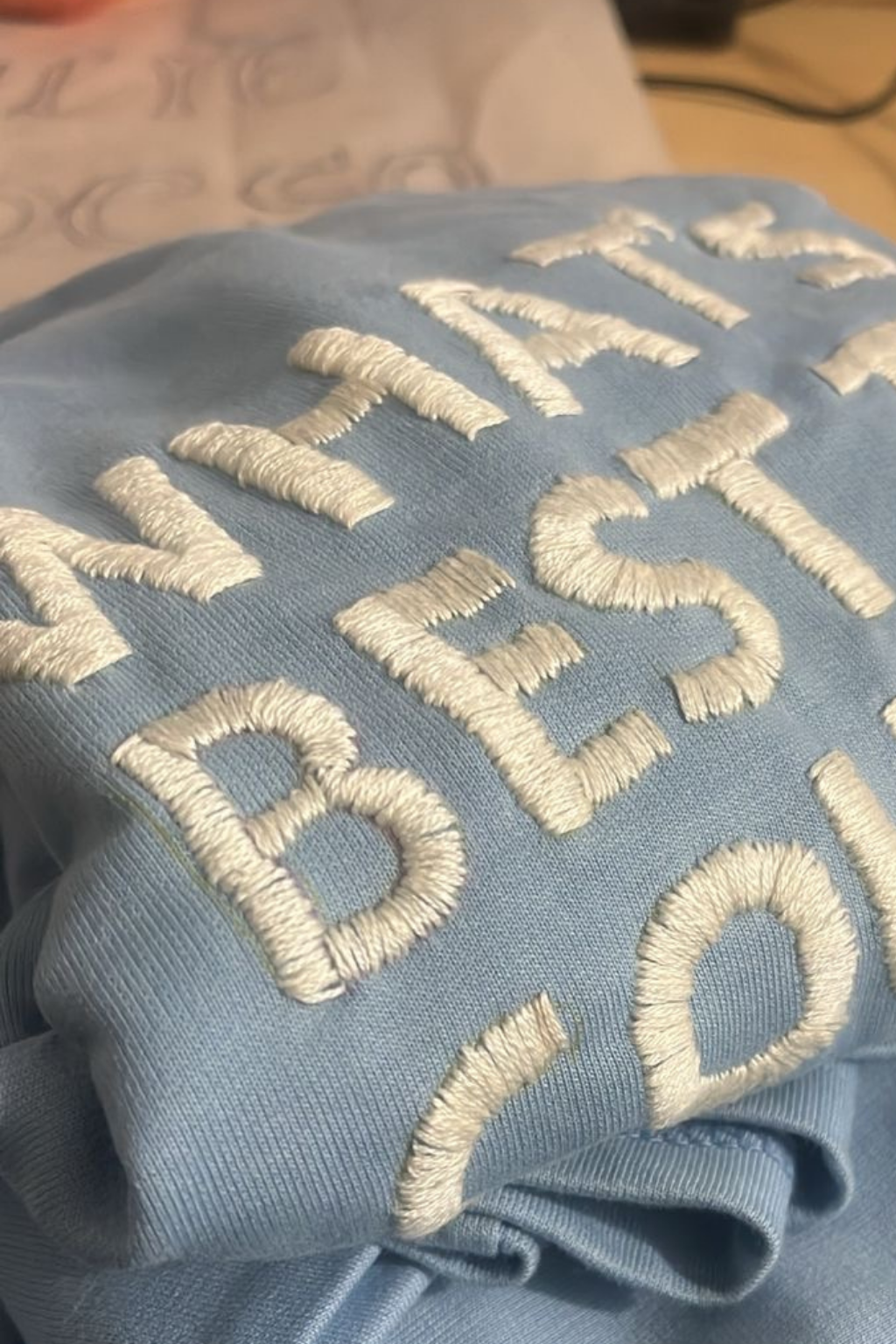 What's the best that could happen - Embroidered Oversized T-Shirt