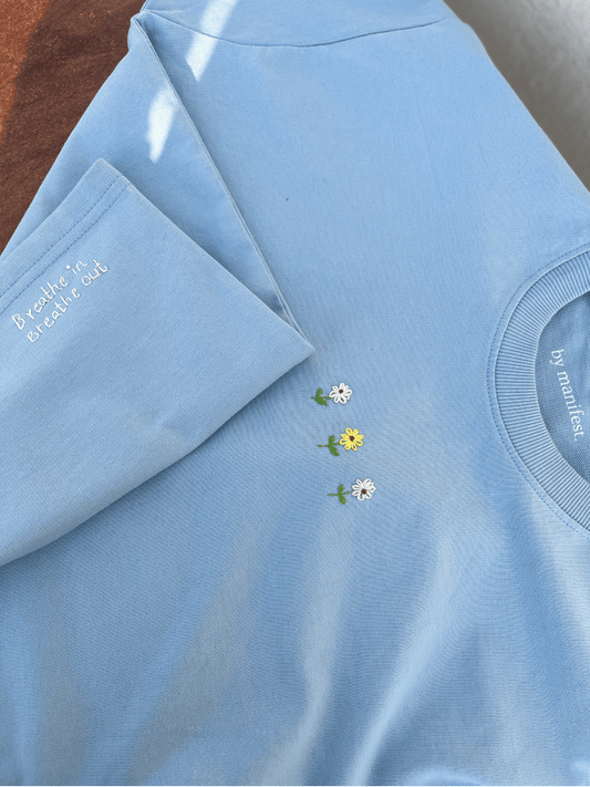 What's the best that could happen - Embroidered Oversized T-Shirt