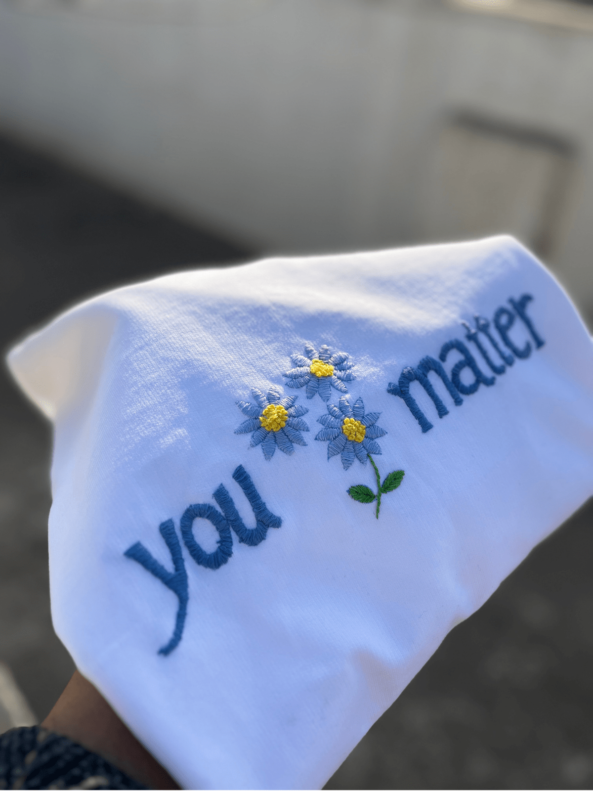 You Matter - Embroidered Oversized T-Shirt